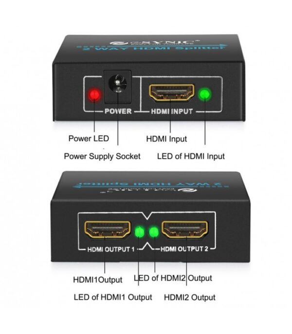 اسپلیتر 2 پورت HDMI با اداپتور - Image 2