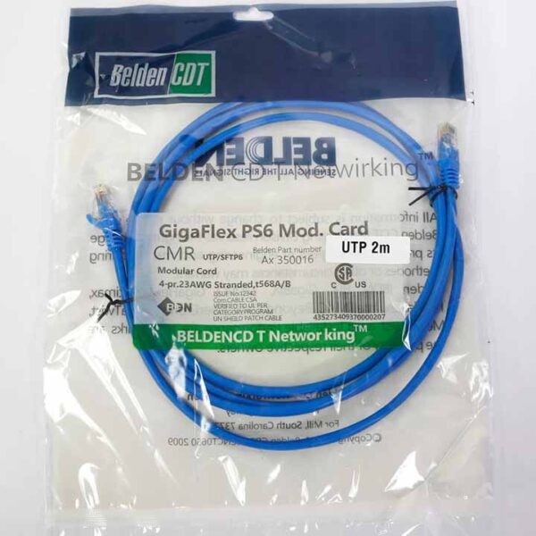 کابل شبکه Cat6 UTP برند BELDEN طول2متر - Image 4