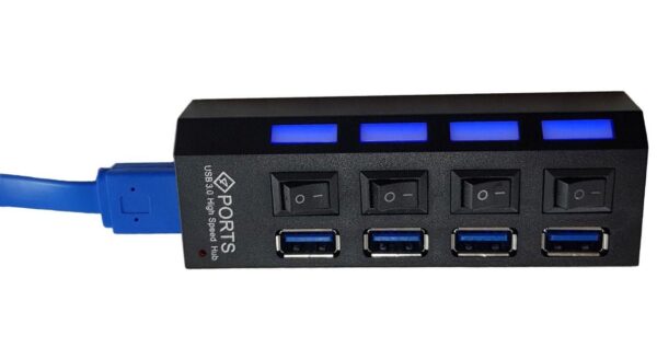 هاب 4 پورت USB 3.0 کلیددار مدل RH 3 - Image 4