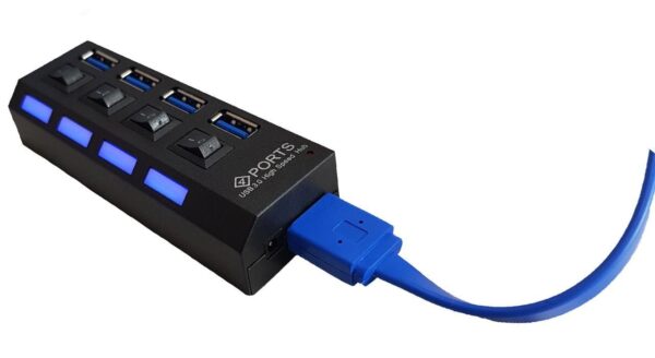 هاب 4 پورت USB 3.0 کلیددار مدل RH 3