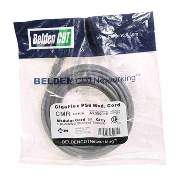 کابل شبکه Cat6 UTP برند BELDEN طول5متر - Image 3