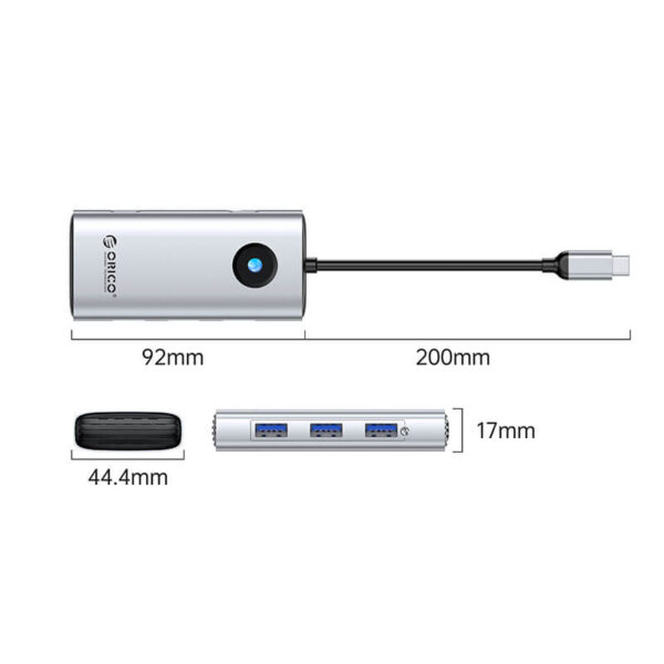 هاب 6 پورت USB-A اوریکو مدل PW11-6PCR - Image 3