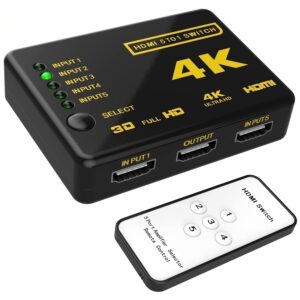 سوییچ 5 پورت 4k UltraHD HDMI مدل UH-501