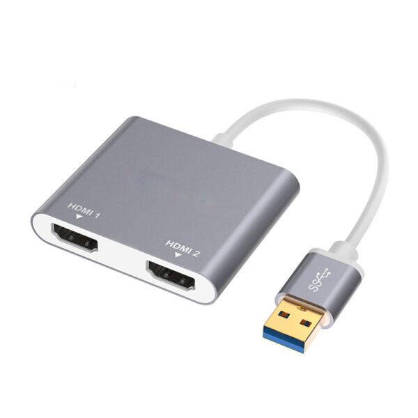 تبدیل  USB3.0 TO HDMI/Dual مدل دو پورت - Image 2