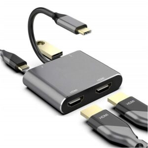 تبدیل 4 در 1 USB-C به 2پورت HDMI
