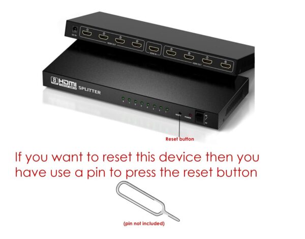 اسپلیتر 1 به 8 پورت HDMI مدل 4K*2K - Image 2