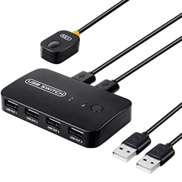 سوئیچ 4پورت مدل USB IF-U204 با قابلیت اتصال 2 کامپیوتر