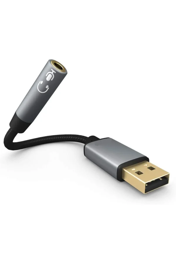 مبدل USB به جک ۳.۵ هدفون و میکروفون