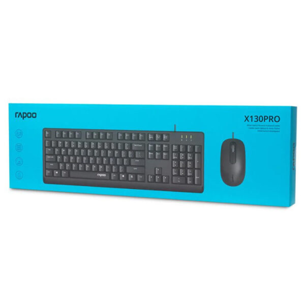 کیبورد و ماوس سیمدار رپو مدل X130PRO - Image 9
