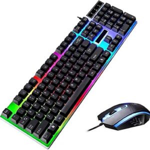 کیبورد و ماوس گیمینگ سیم دار  RGB میکاسو مدل XK-01