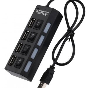 هاب 4 پورت USB 2.0 پورتز HI-SPEED کلیددار