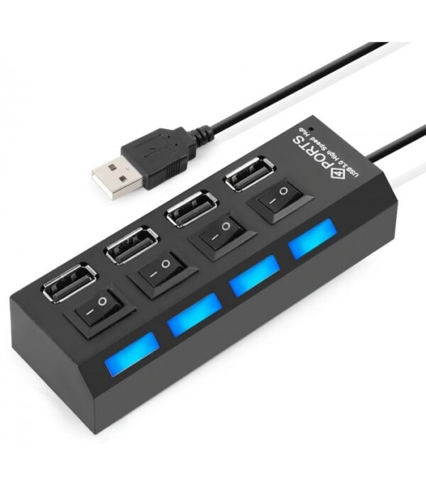 هاب 4 پورت USB 2.0 پورتز HI-SPEED کلیددار - Image 2