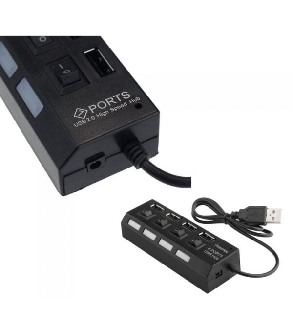 هاب 4 پورت USB 2.0 پورتز HI-SPEED کلیددار - Image 3