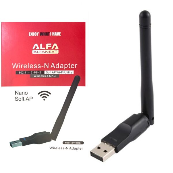 کارت شبکه USB انتن کوتاه ALFA مدل UW07 - Image 4