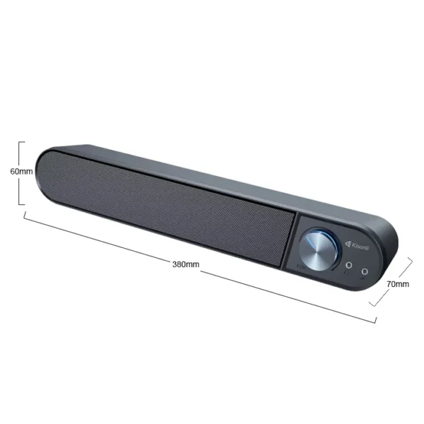 اسپیکر Kisonliمدل i-580 USB با قابلیت اتصال هدست و میکروفون - Image 7