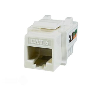 کیستون شبکه Cat6 UTP سفید 90 درجه ونتولینک