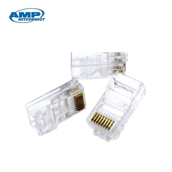 کانکتور AMP Cat6 وارداتی بسته 100 عددی - Image 3