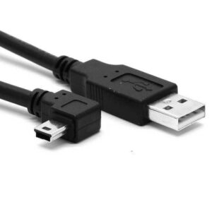 کابل USB 2.0 به MINI USB 5 Pin (90 درجه) 20 سانتی