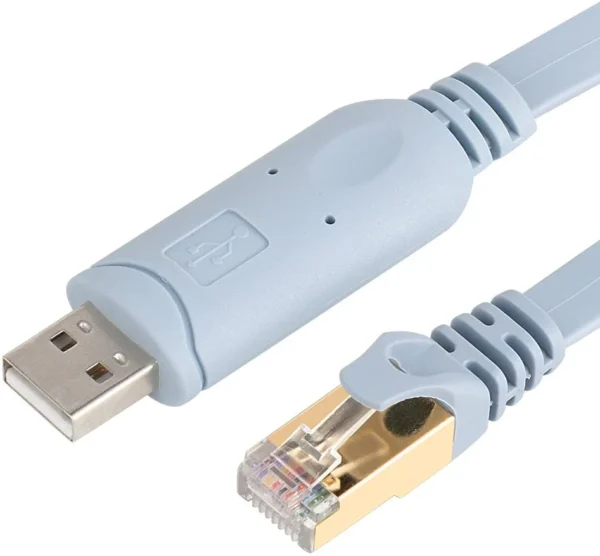 کابل کنسول سیسکو RJ45 به USB سوکت فلزی