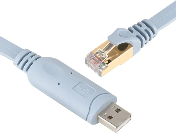 کابل کنسول سیسکو RJ45 به USB سوکت فلزی - Image 4
