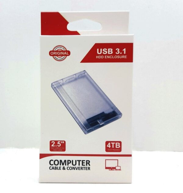 باکس هارد 2.5 اینچ شفاف Type-C - Image 2