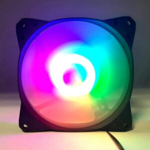 فن کیس ۱۲ در ۱۲ چراغ دار RGB