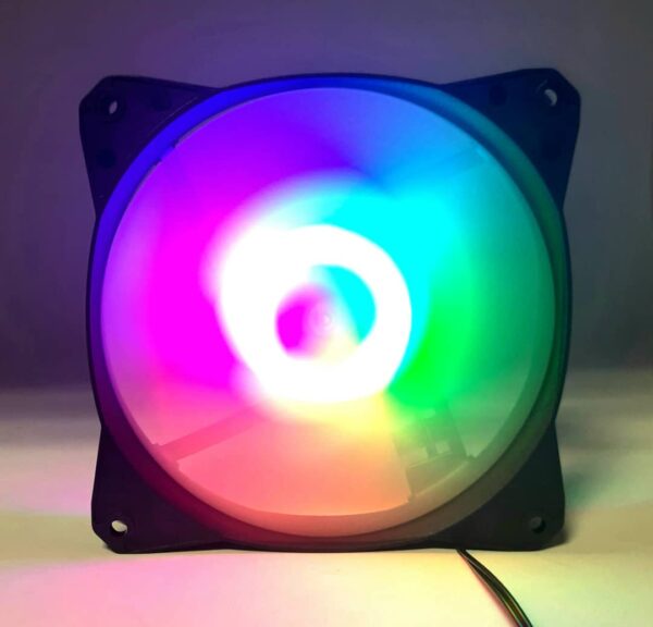 فن کیس ۱۲ در ۱۲ چراغ دار RGB
