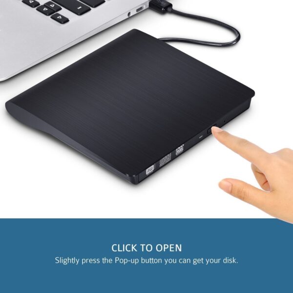 باکس DVD رایتر لپ تاپ USB 3.0 ونتولینک ضخامت 12.7 میلی متر - Image 4