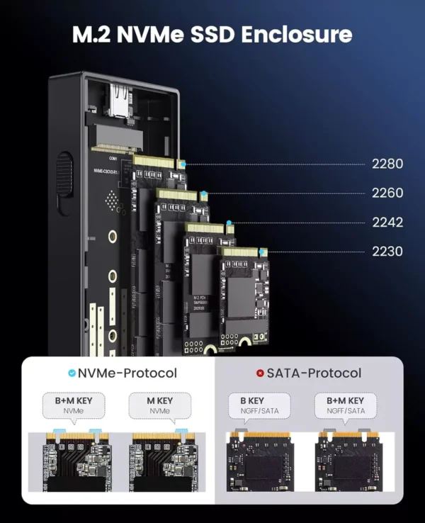 باکس M.2 NVMe SSD اوریکو مدل 9610C3 - Image 2