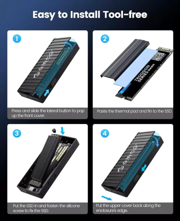 باکس M.2 NVMe SSD اوریکو مدل 9610C3 - Image 4
