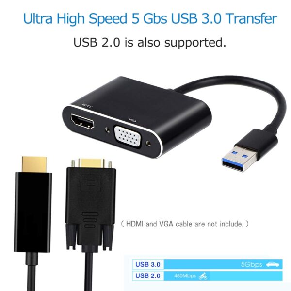 مبدل USB 3.0 به HDMI و VGA - Image 4