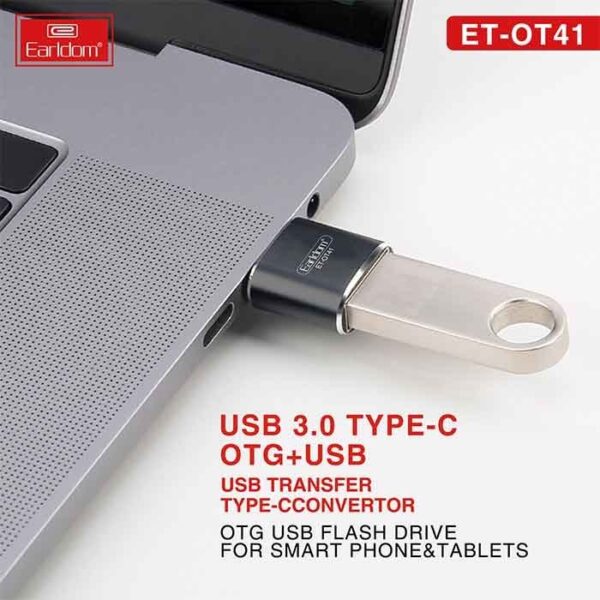 مبدل 3.1 USB به OTG Type-C ارلدام OT41 - Image 2