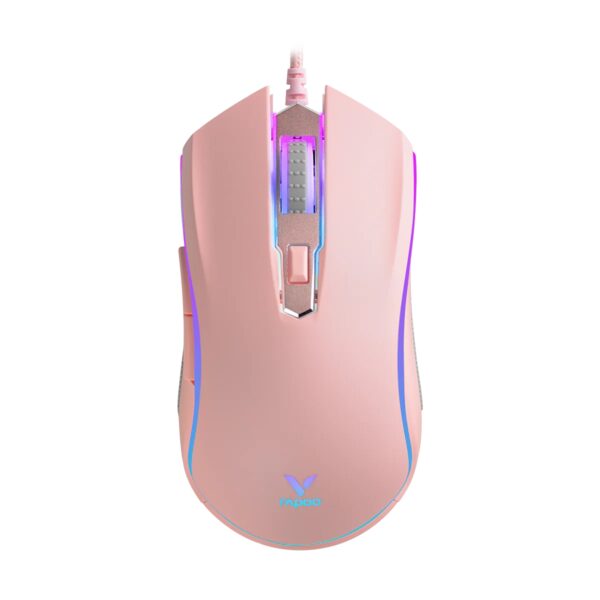 ماوس گیمینگ سیمدار رپو مدل V25S (صورتی) - Image 3