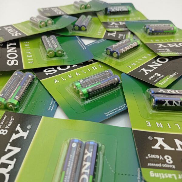باتری دوتایی نیم قلمی سونی AM4L-B2D بسته 2 عددی - Image 2